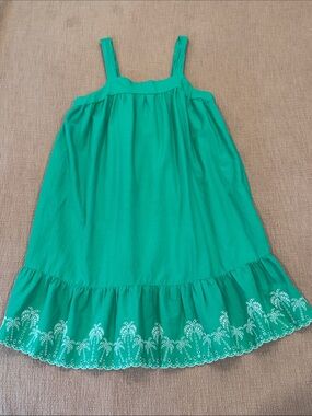 XXL wm’s 18 Green Embroidered Midi Sundress
